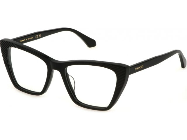 TWINSET VTW035 0700,  SHINY BLACK, CLEAR