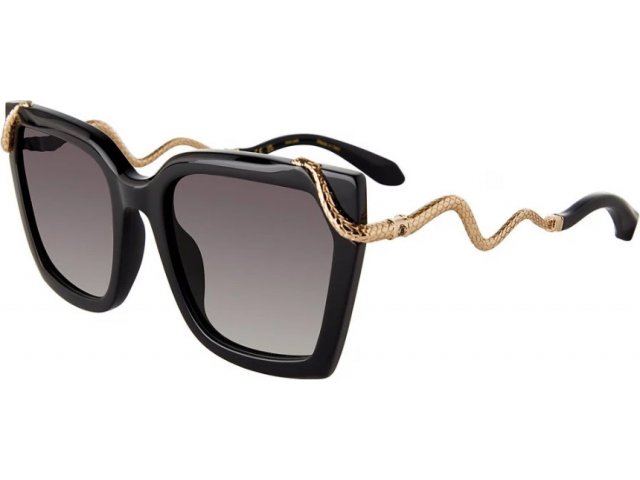 ROBERTO CAVALLI SRC034M 0700,  SHINY BLACK, SMOKE GRADIENT