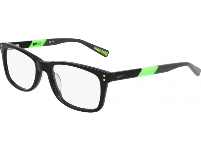 NIKE 5538 001,  BLACK-FLASH LIME, CLEAR
