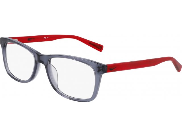 NIKE 5538 070,  SILVER ANTHRACITE/RED, CLEAR