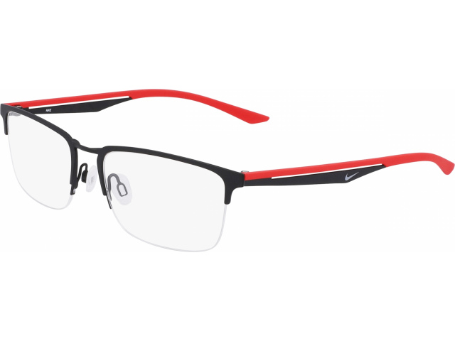 NIKE 4313 006,  SATIN BLACK/UNIVERSITY RED, CLEAR