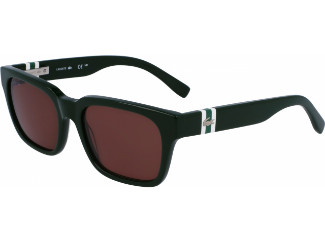 LACOSTE L6007S 318,  DARK GREEN, BROWN