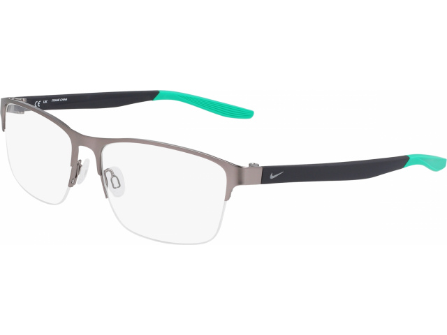 NIKE 8153 073,  SATIN GUNMETAL/MATTE GRIDIRON, CLEAR