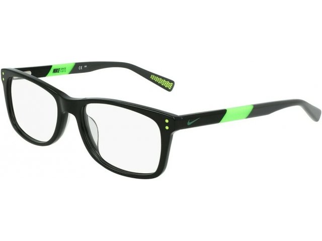 NIKE 5538 001,  BLACK-FLASH LIME, CLEAR