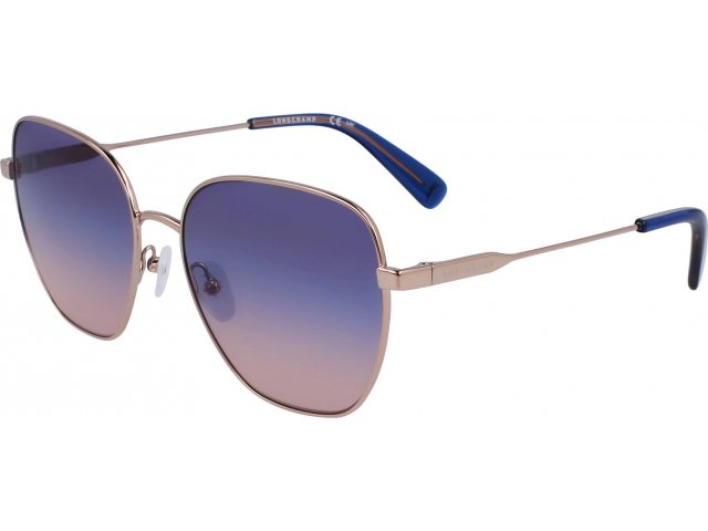 LONGCHAMP LO168S 757,  ROSE GOLD/GRADIENT BLUE NUDE, GRADIENT BLUE NUDE