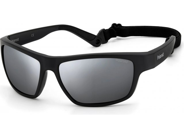 POLAROID PLD 7037/S 003, : MTT BLACK, GREYSLV FL PZ