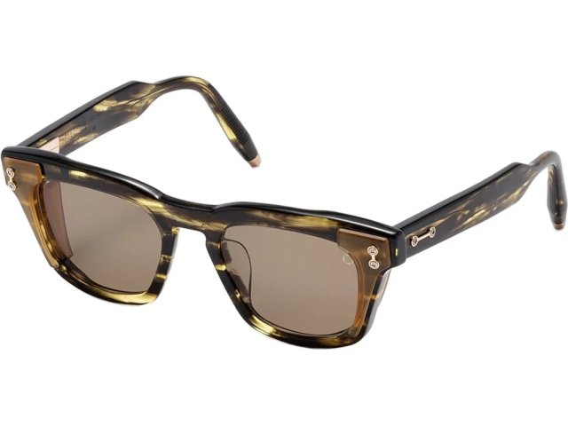 AKONI ARA TRT-AMB,  DARK TORTOISE - CRYSTAL AMBER, DARK BROWN
