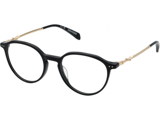 ZADIG VOLTAIRE VZV387 700,  SHINY BLACK, CLEAR
