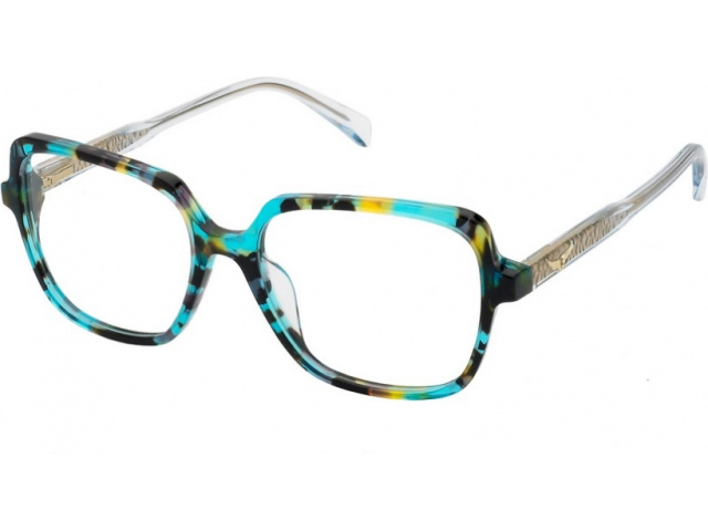 ZADIG VOLTAIRE VZV389 5AQ,  SHINY BLACK/TURQUOISE HAVANA, CLEAR