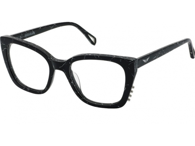 ZADIG VOLTAIRE VZV395V 869,  MARBLED BLACK, CLEAR