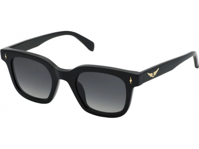 ZADIG VOLTAIRE SZV401V 700Y,  Shiny Black, Smoke Gradient Smoke