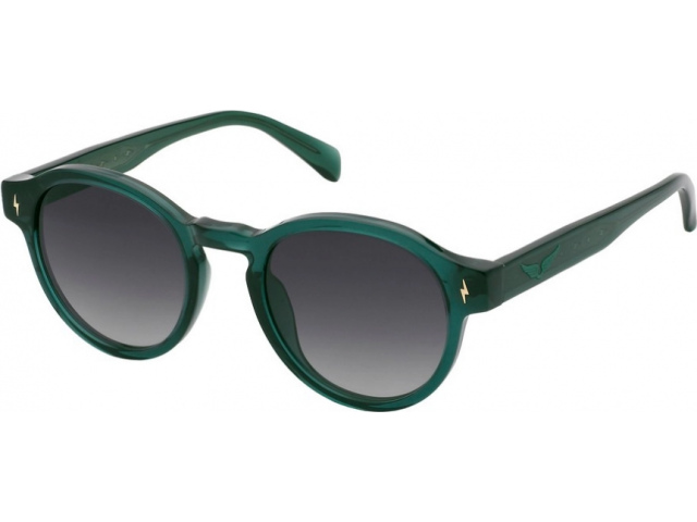 ZADIG VOLTAIRE SZV402 6HQ,  SHINY TRANSP. BOTTLE GREEN, SMOKE GRADIENT SMOKE