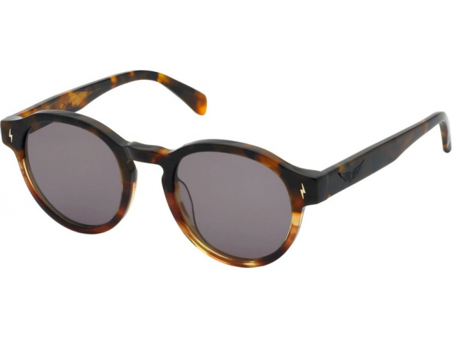ZADIG VOLTAIRE SZV402 773,  SHINY STRIPED DARK HAVANA, VIOLET