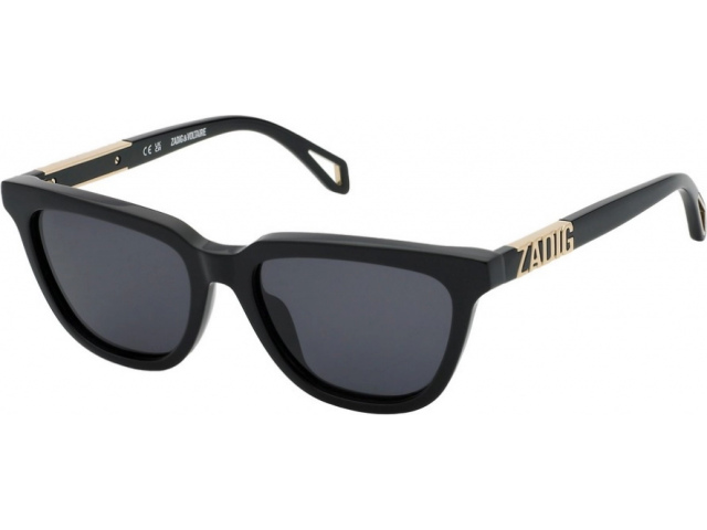 ZADIG VOLTAIRE SZV403 700,  SHINY BLACK, SMOKE