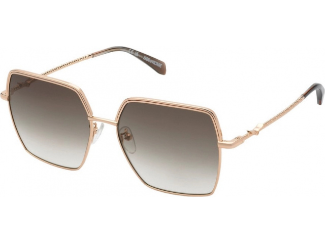 ZADIG VOLTAIRE SZV406 8FC,  SHINY COPPER GOLD, BROWN GRADIENT BROWN