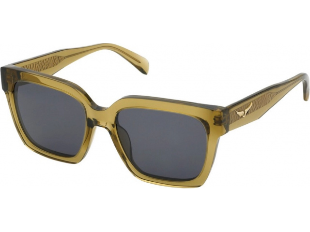 ZADIG VOLTAIRE SZV407 6A9,  SHINY TRANSP. OCHRE, SMOKE