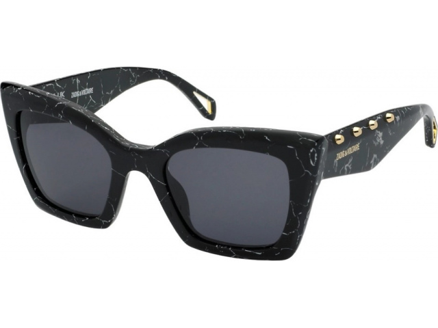 ZADIG VOLTAIRE SZV409 869,  MARBLED BLACK, SMOKE