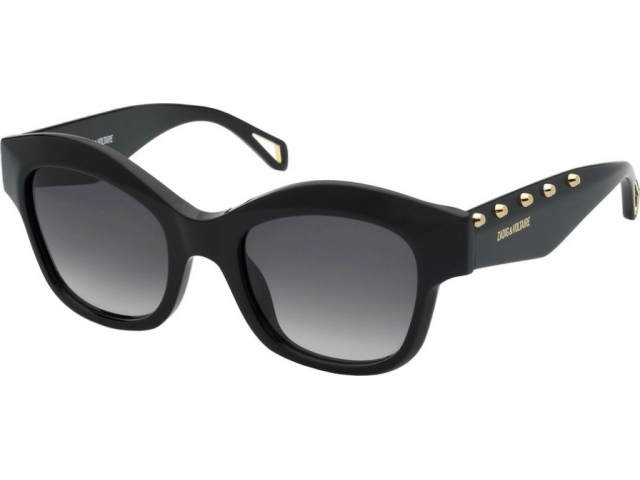 ZADIG VOLTAIRE SZV410 700Y,  SHINY BLACK, SMOKE GRADIENT