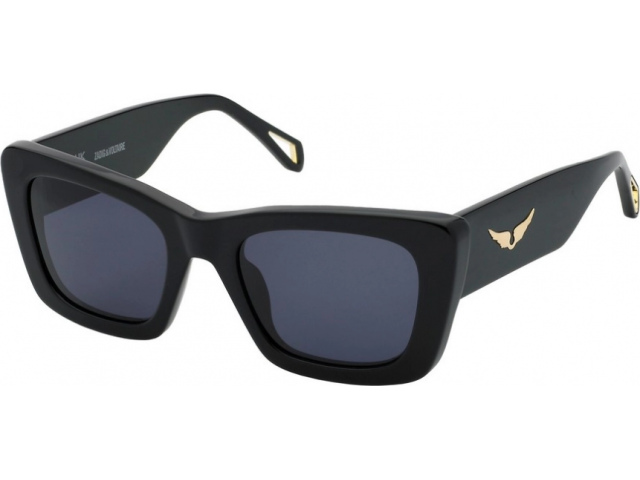 ZADIG VOLTAIRE SZV411 700,  SHINY BLACK, SMOKE