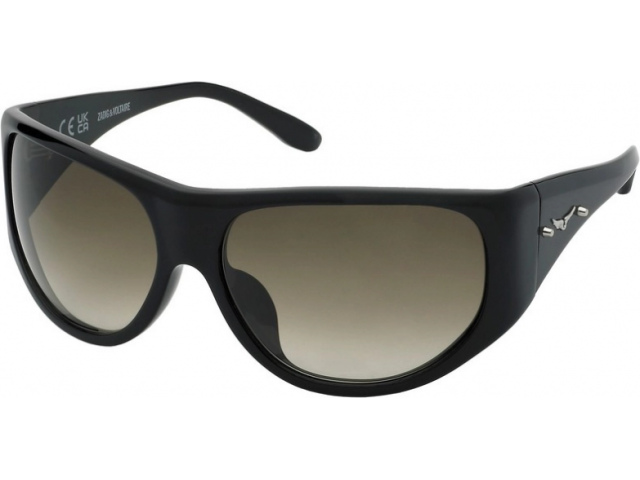 ZADIG VOLTAIRE SZV412 700,  SHINY BLACK, GREEN GRADIENT