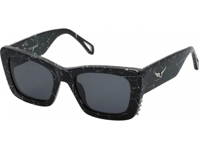 ZADIG VOLTAIRE SZV411V 869,  MARBLED BLACK, SMOKE