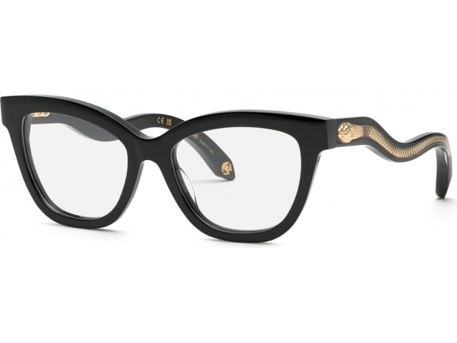 ROBERTO CAVALLI VRC072 700,  SHINY BLACK, CLEAR