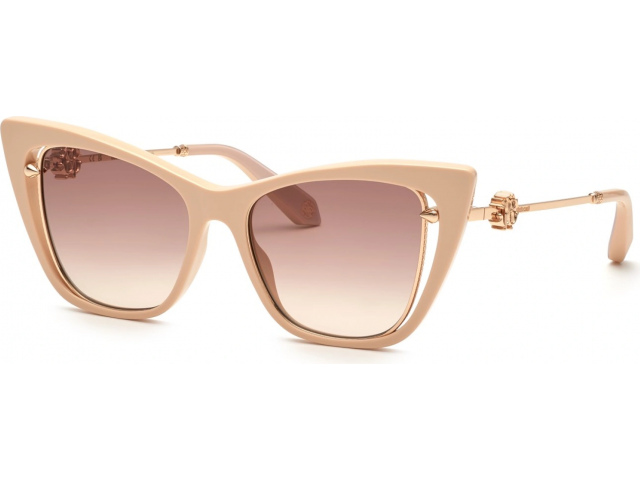 ROBERTO CAVALLI SRC033M 6K6,  SHINY FULL BEIGE, BROWN GRADIENT BROWN