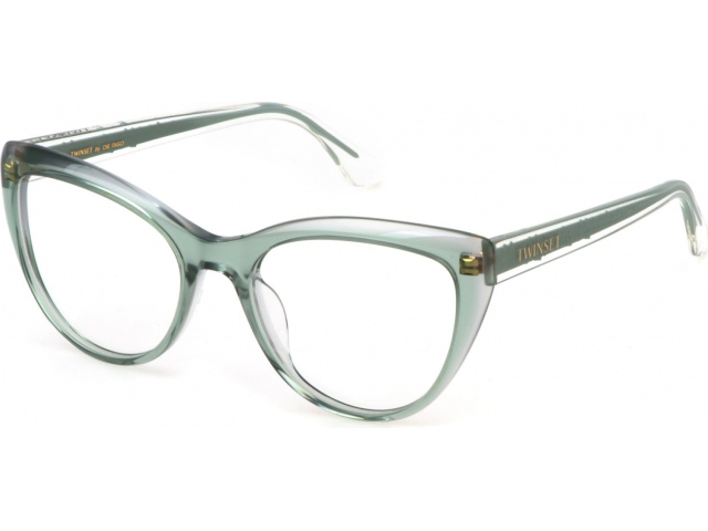 TWINSET VTW046 912,  GREEN TOP+GREY, CLEAR