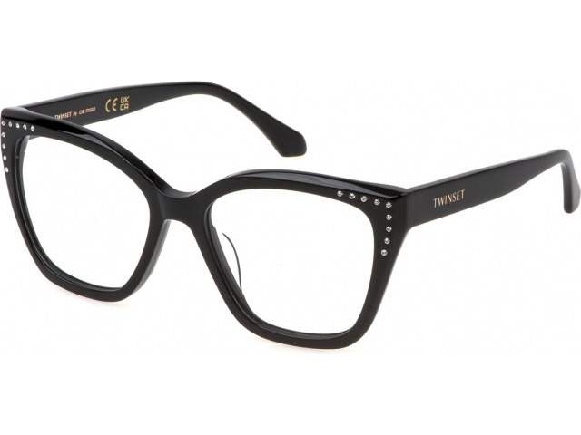 TWINSET VTW042S 700,  SHINY BLACK, CLEAR