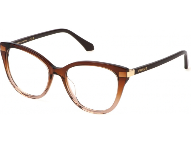 TWINSET VTW053 N66,  LIGHT BROWN GRAD.DARK BROWN, CLEAR