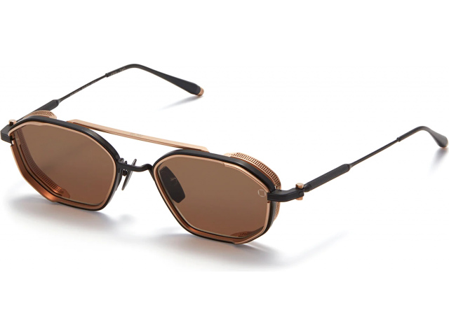 AKONI ERIS-TWO BLK - GLD,  BRUSHED BLACK - MATTE WHITE GOLD, DARK BROWN