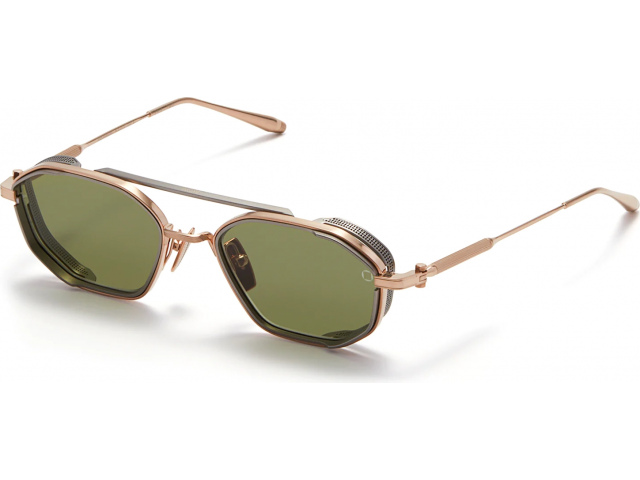 AKONI ERIS-TWO GLD - PLD,  BRUSHED WHITE GOLD - MATTE BLACK PALLADIUM, DARK OLIVE