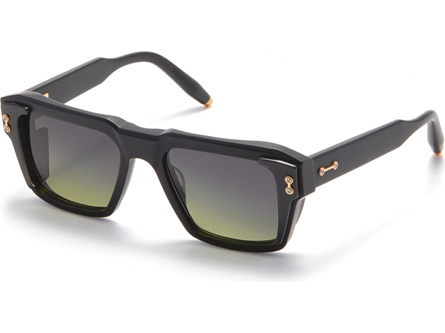 AKONI HERCULES BLK - GLD,  MATTE BLACK W CRYSTAL BLACK - YELLOW GOLD, DARK GREY TO DARK OLIVE