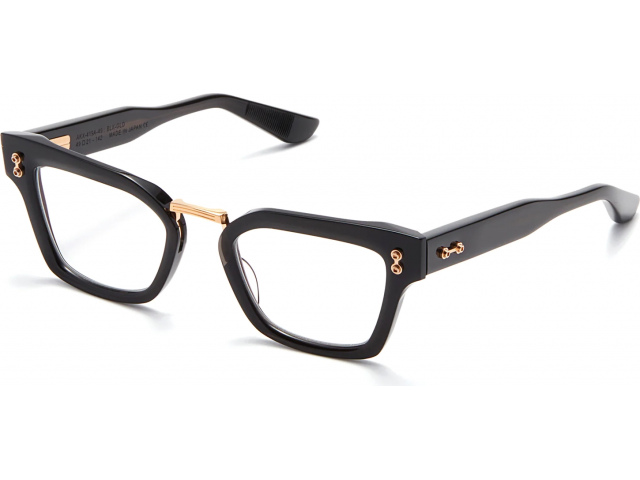 AKONI LUNA BLK - GLD,  BLACK CRYSTAL - WHITE GOLD, CLEAR