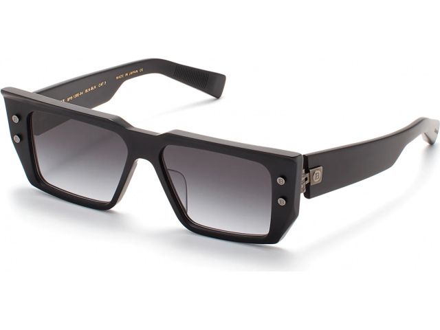 BALMAIN B-VI BLK -BLK,  MATTE BLACK - BLACK RHODIUM, DARK GREY TO CLEAR LENSES