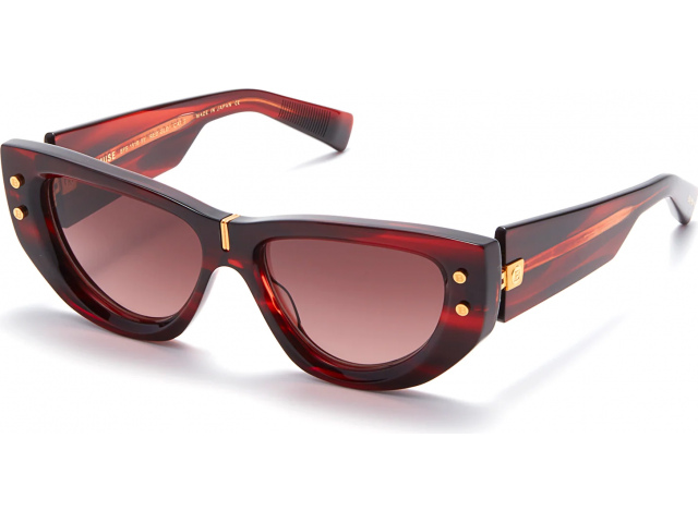 BALMAIN B-MUSE RED - GLD,  RED SWIRL - YELLOW GOLD, DARK ROSE TO LIGHT ROSE