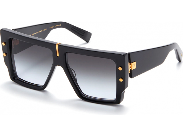 BALMAIN B-GRAND BLK - GLD,  BLACK - YELLOW GOLD, DARK GREY TO CLEAR