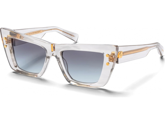BALMAIN B-EYE GRY - GLD,  CRYSTAL GREY - GOLD FLAKES - GOLD, DARK GREY TO LIGHT GREY