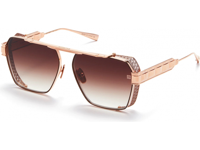 BALMAIN PREMIER RSE,  ROSE GOLD - BROWN ENAMEL, DARK CHOCOLATE BROWN TO CLEAR