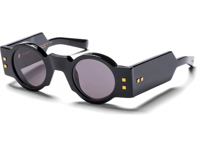 BALMAIN OLIVIER BLK - GLD,  BLACK - GOLD, DARK GREY