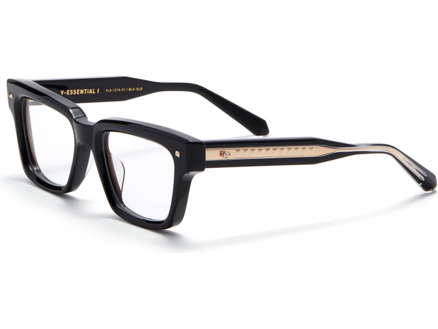 VALENTINO V-ESSENTIAL-I BLK - GLD,  BLACK - LIGHT GOLD, CLEAR