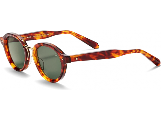 VALENTINO V-ESSENTIAL-IV TRT - GLD,  HONEY TORTOISE - V LIGHT GOLD, DARK GREEN