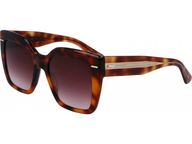 CALVIN KLEIN CK23508S 220,  BROWN HAVANA, GRADIENT DARK BURGUNDY