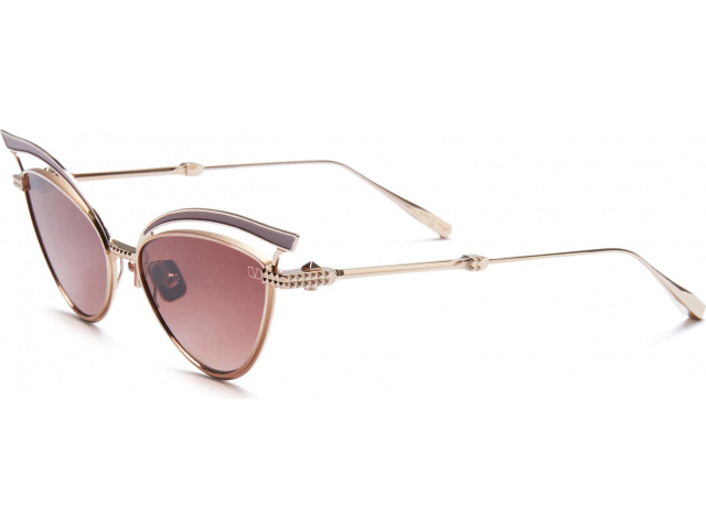 VALENTINO V -
GLASSLINER GLD - POW,  WHITE GOLD - POWDER ENAMEL, DARK ROSE TO LIGHT ROSE