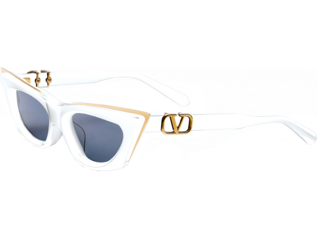 VALENTINO V - GOLDCUT -
I WHT - GLD,  WHITE, DARK GREY