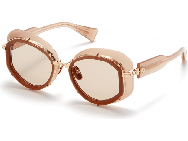 BALMAIN BRIGITTE NDE - GLD,  NUDE - WHITE GOLD, MEDIUM BROWN