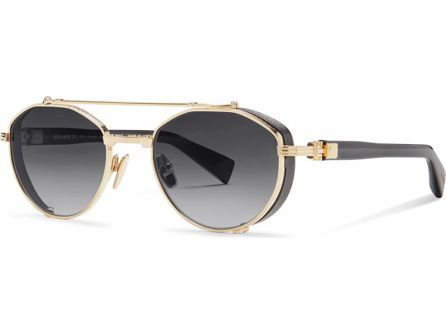BALMAIN BRIGADE - IV GLD - BLK,  GOLD - BLACK W/ - AR, DARK GREY TO CLEAR