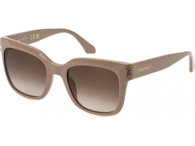 TWINSET STW056W V55,  SHINY CAPPUCCINO, BROWN GRADIENT BROWN