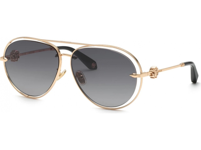ROBERTO CAVALLI SRC032 300,  SHINY TOTAL ROSE GOLD, SMOKE GRADIENT