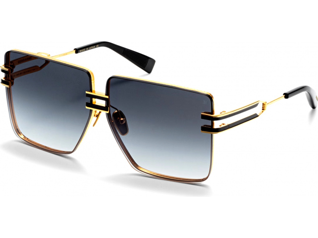 BALMAIN GENDARME GLD - BLK,  GOLD, DARK GREY TO CLEAR - BLACK FLASH MIRROR